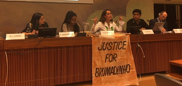 Leia mais sobre o artigo Articulação Internacional dos Atingidos e Atingidas pela Vale participa de atividade na ONU para denunciar crimes da mineração no Brasil
